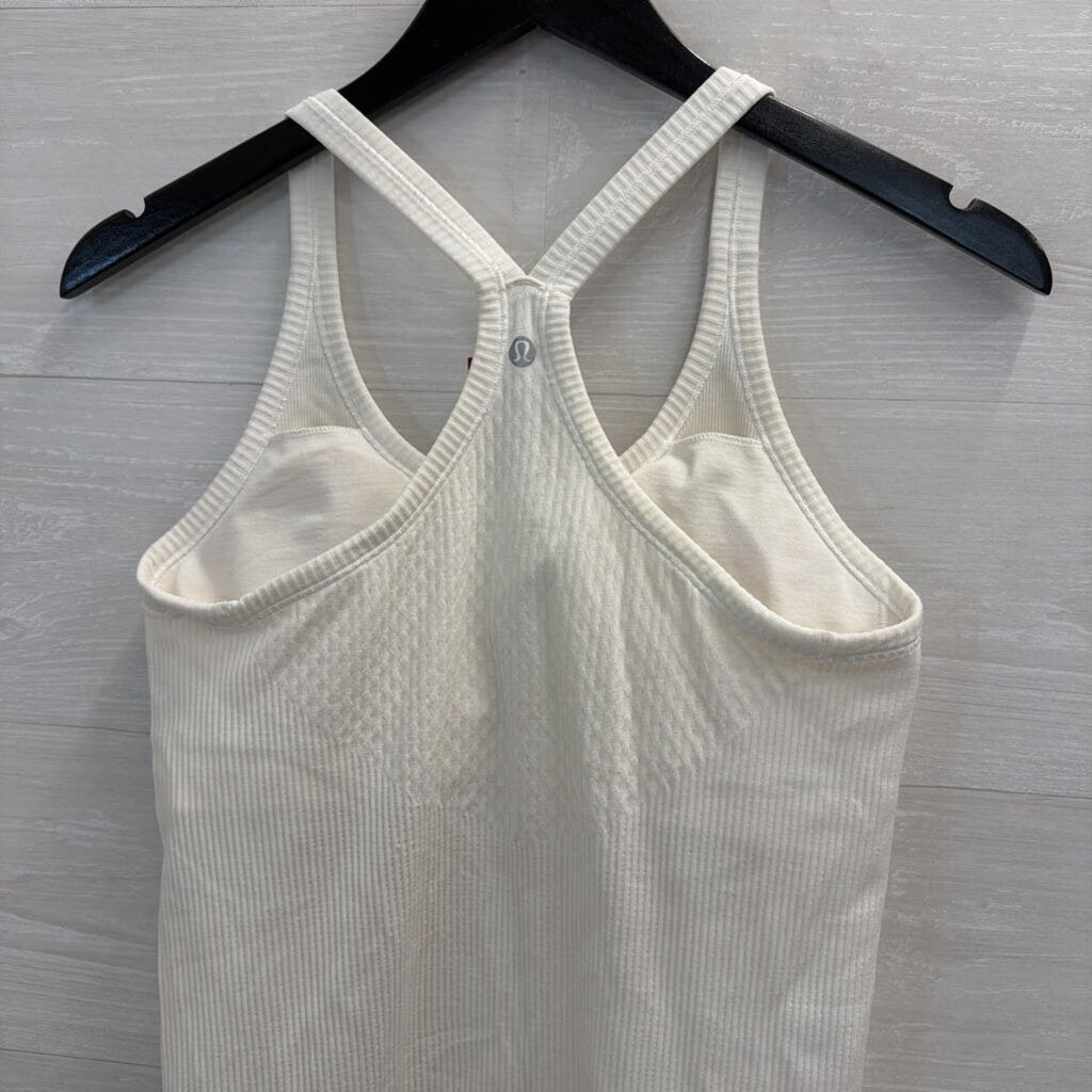 Lululemon White Padded Tank Top 8