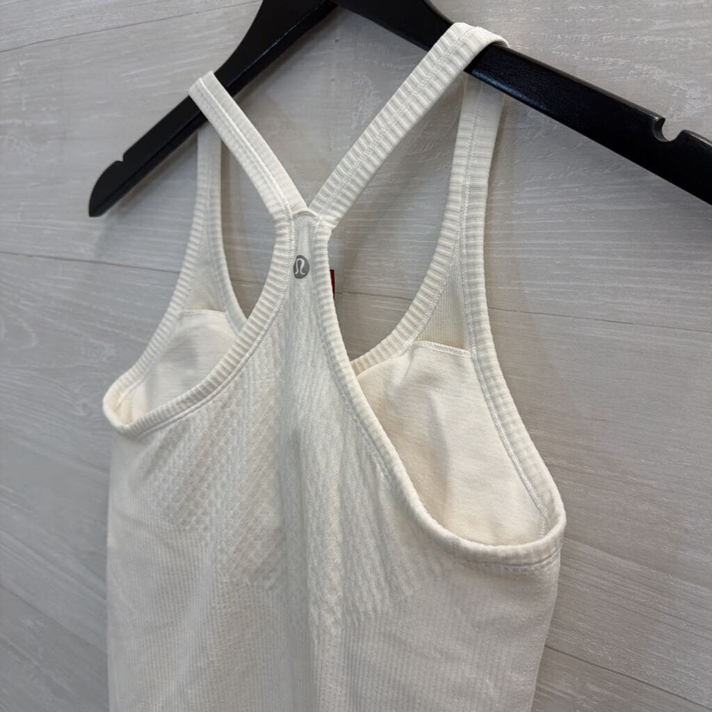 Lululemon White Padded Tank Top 8
