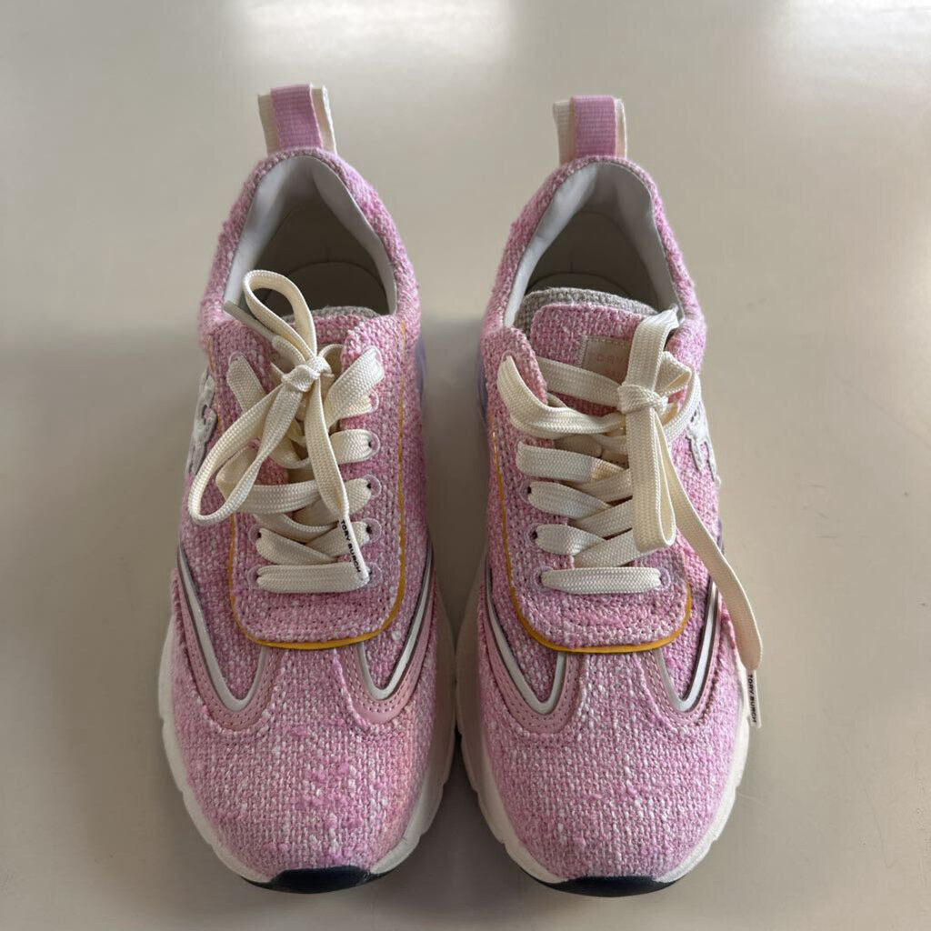 Tory Burch Pink Good Luck Tweed Sneakers 6