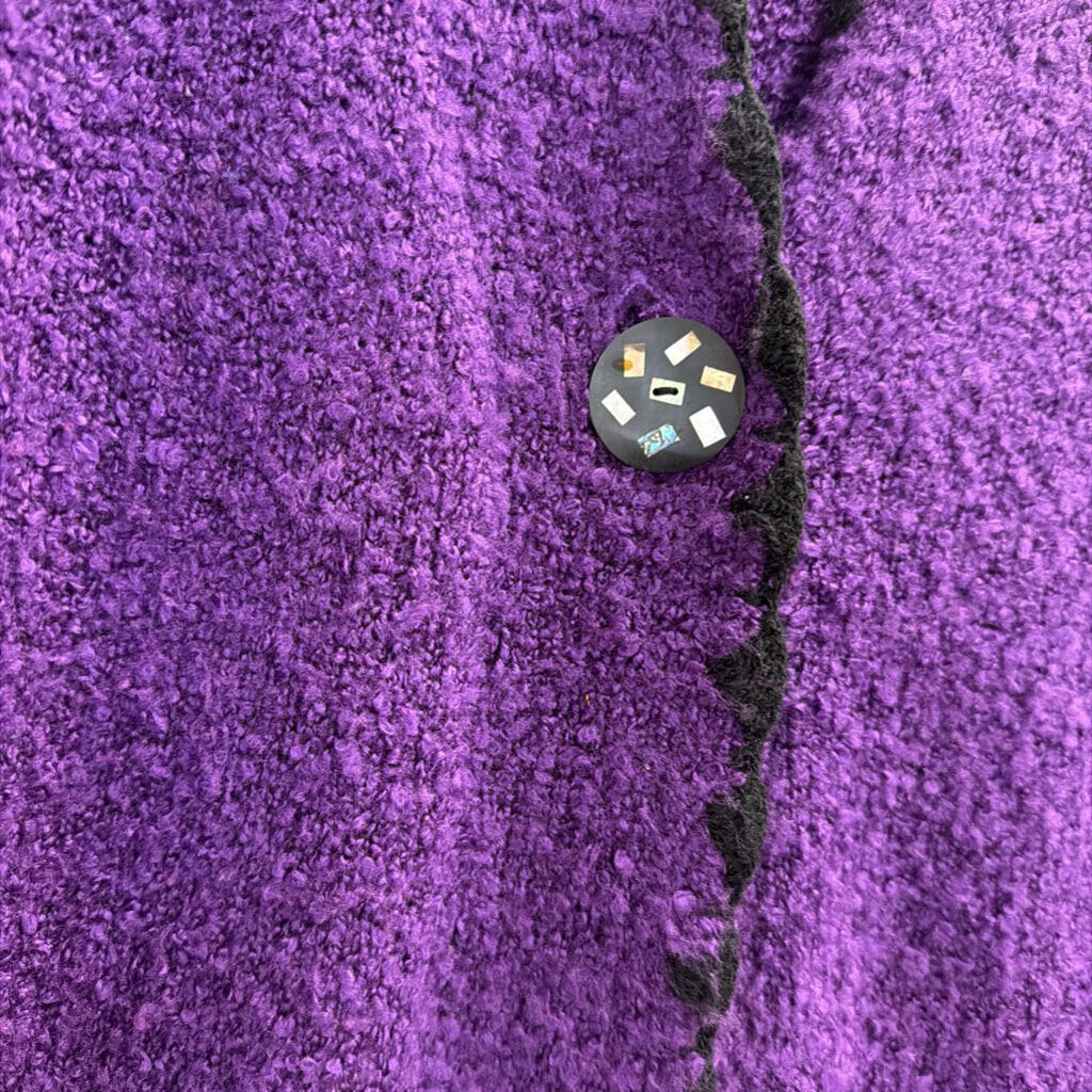 Windi River Purple/ Black Knit Sweater Extra Large