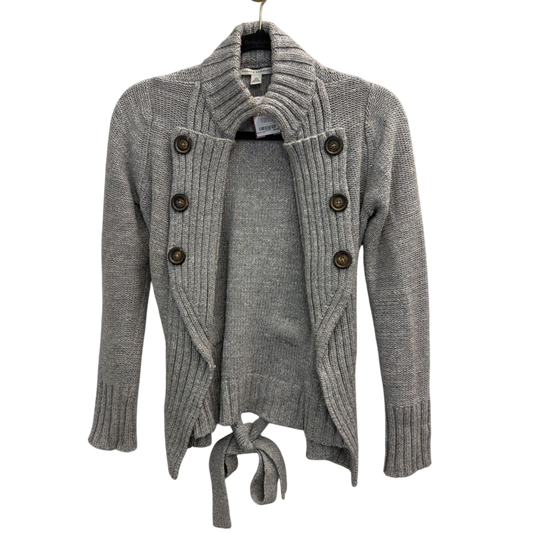 Banana Republic Grey Knit Tie Waist Sweater Extra Small