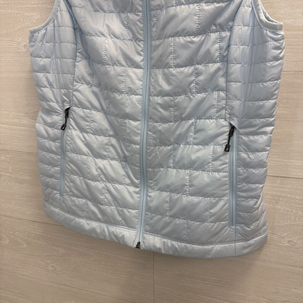 Patagonia Blue Quilted Puffer Zip Up Vest Medium