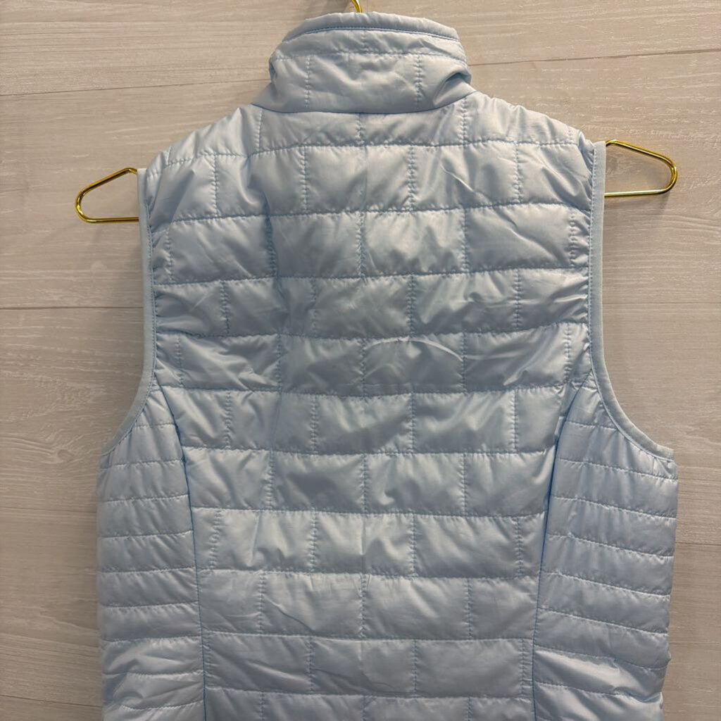 Patagonia Blue Quilted Puffer Zip Up Vest Medium