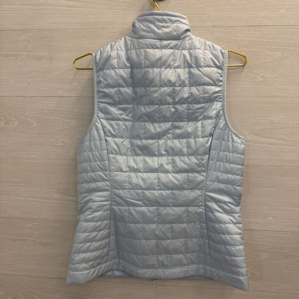 Patagonia Blue Quilted Puffer Zip Up Vest Medium