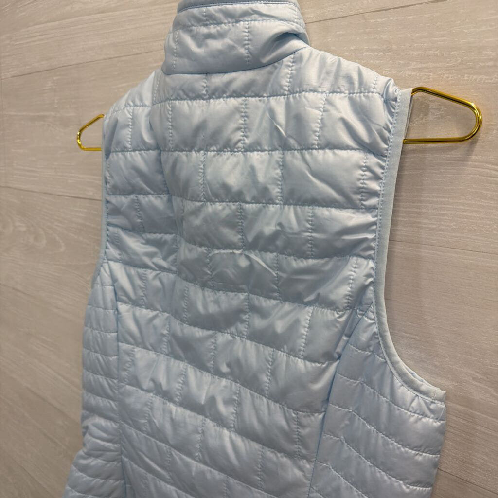 Patagonia Blue Quilted Puffer Zip Up Vest Medium