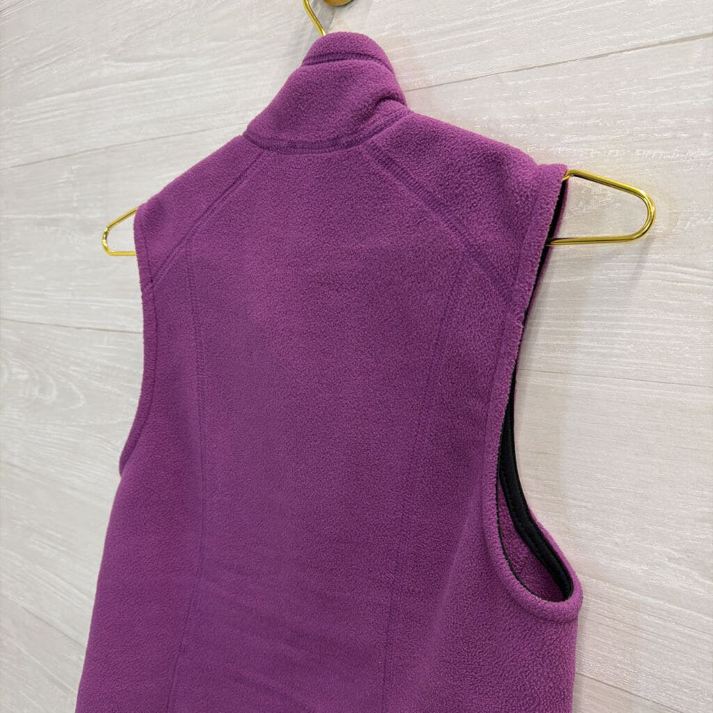 Patagonia Purple Fleece Zip Up Vest Small