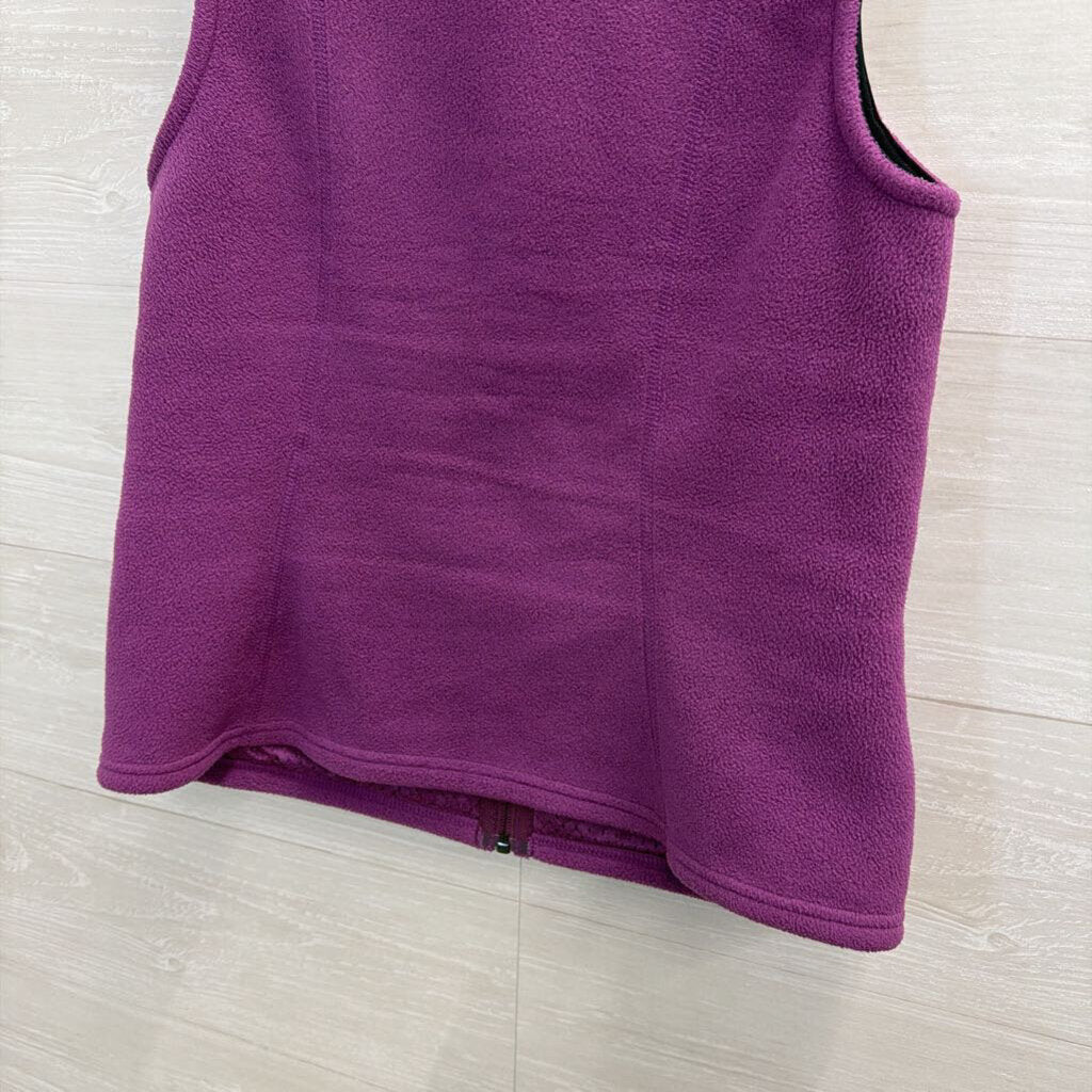 Patagonia Purple Fleece Zip Up Vest Small