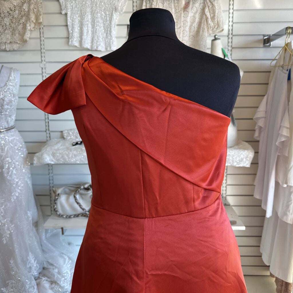 Orange One Shoulder Sequin Dress 20W