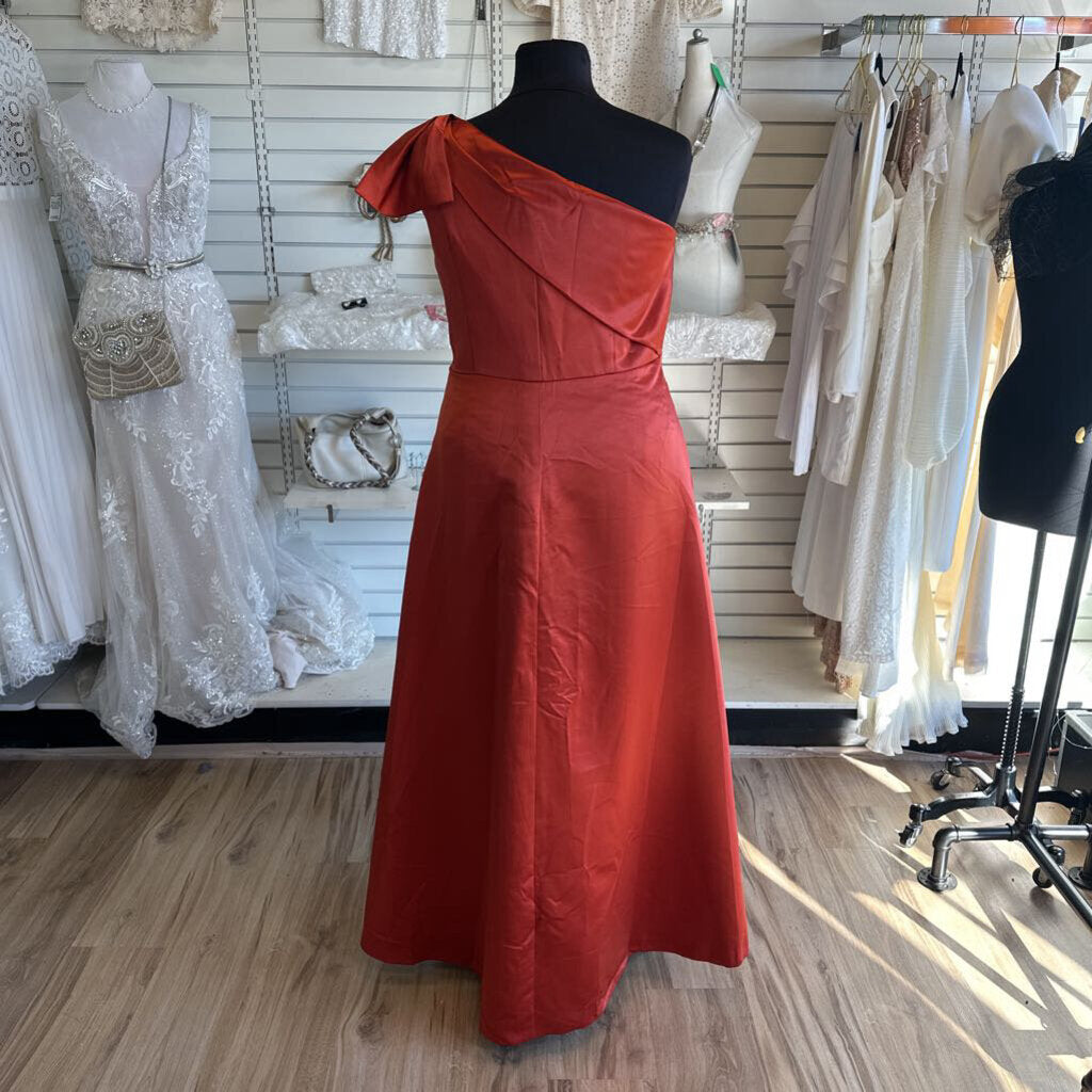 Orange One Shoulder Sequin Dress 20W