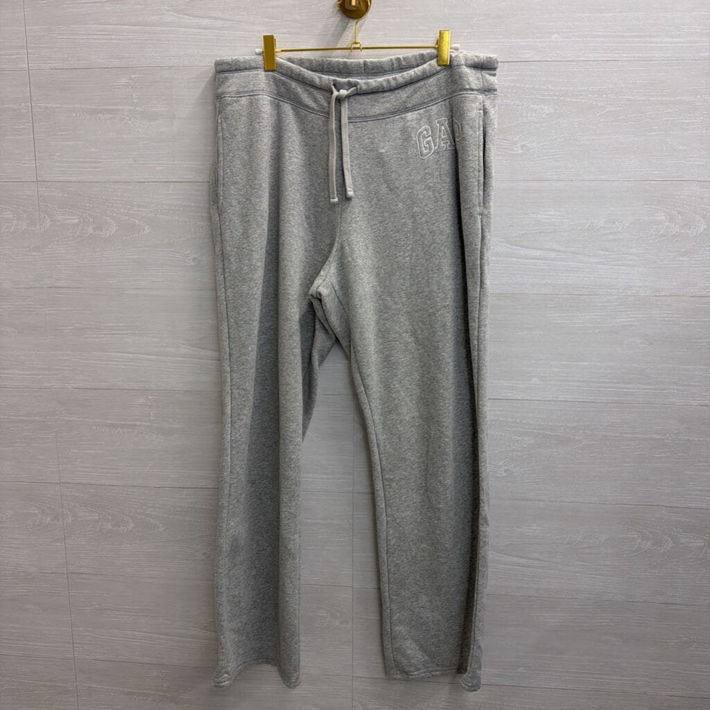 Gap Grey Logo Wide Leg Sweatpants Large