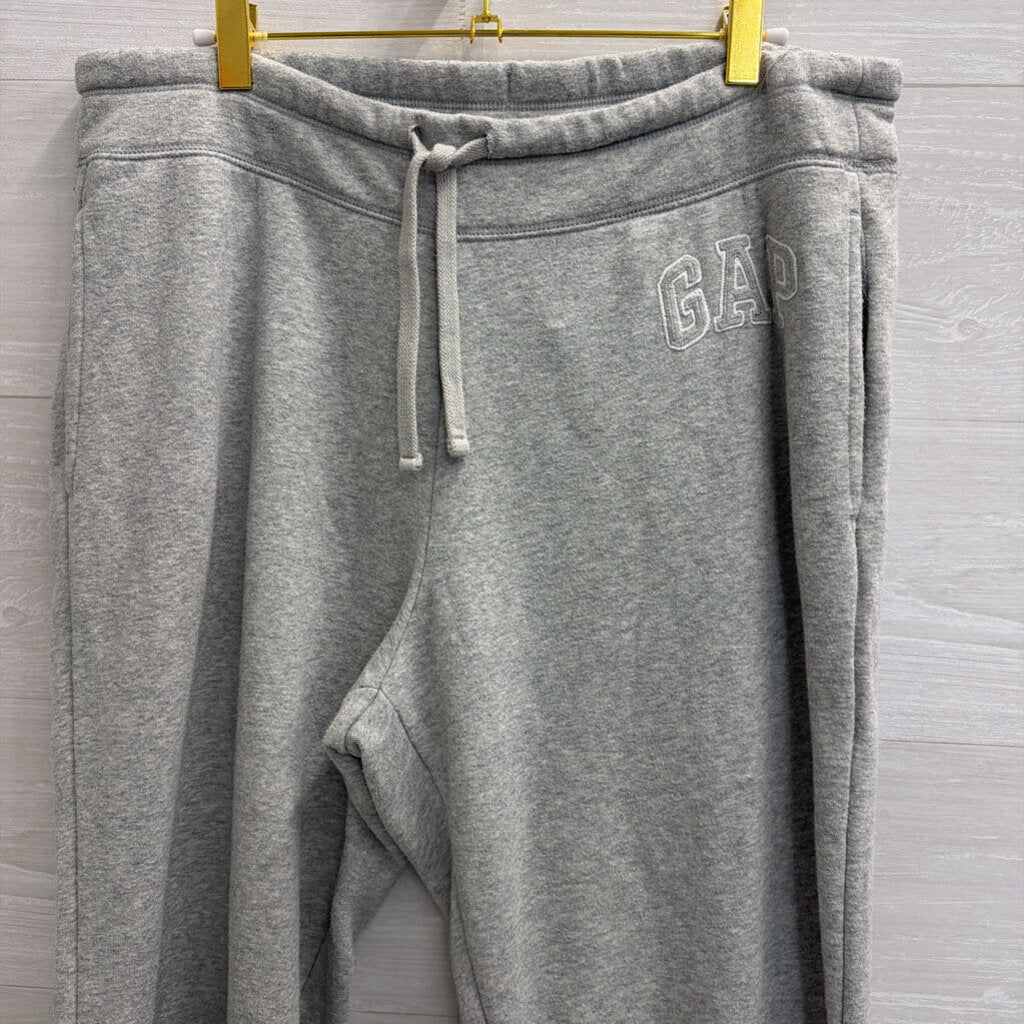 Gap Grey Logo Wide Leg Sweatpants Large
