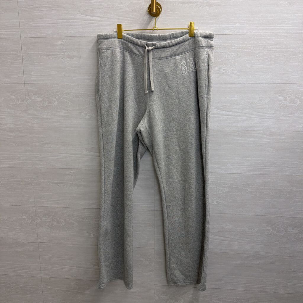 Gap Grey Logo Wide Leg Sweatpants Large