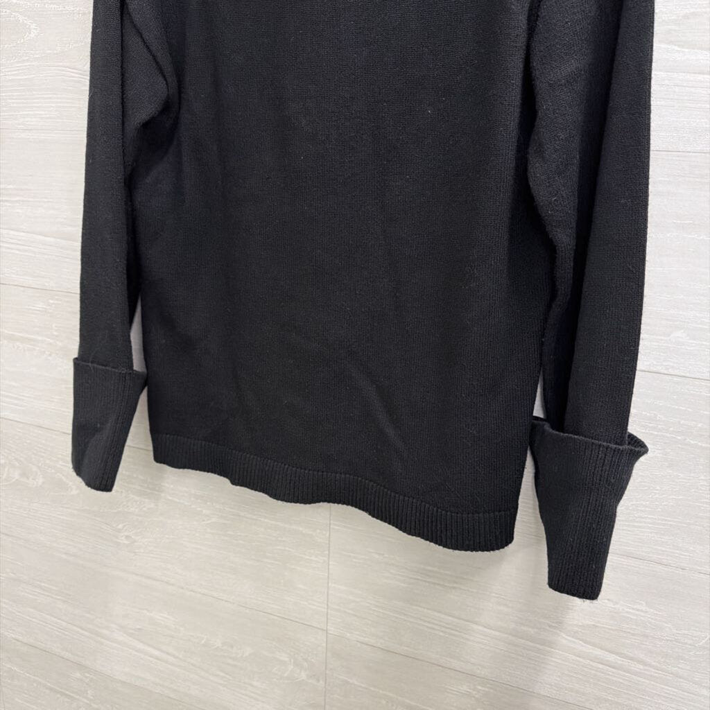 English Factory Black Knit Turtleneck Sweater Extra Small