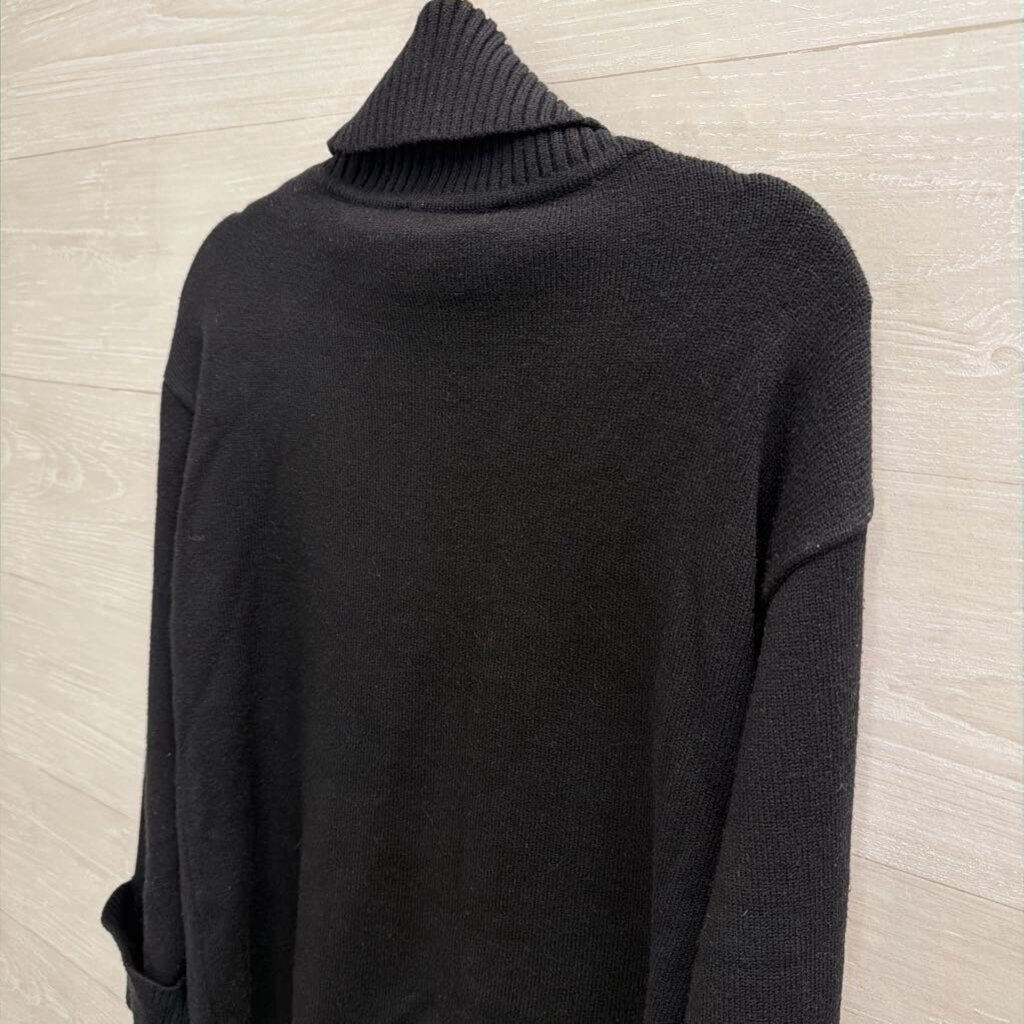English Factory Black Knit Turtleneck Sweater Extra Small