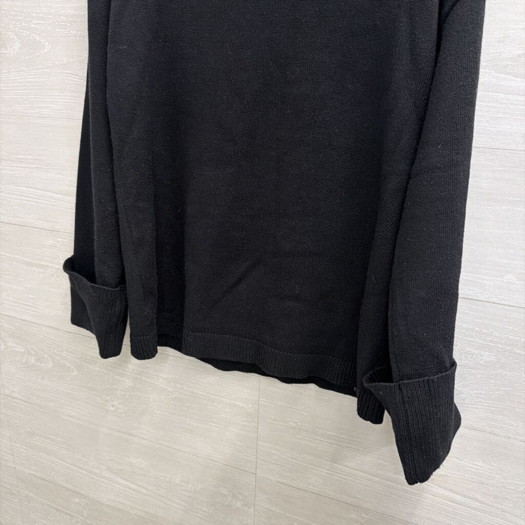 English Factory Black Knit Turtleneck Sweater Extra Small