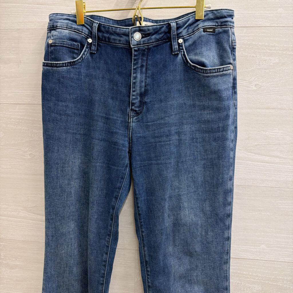 Mavi MEdium Wash Sydney High Rise Flare Jeans 31