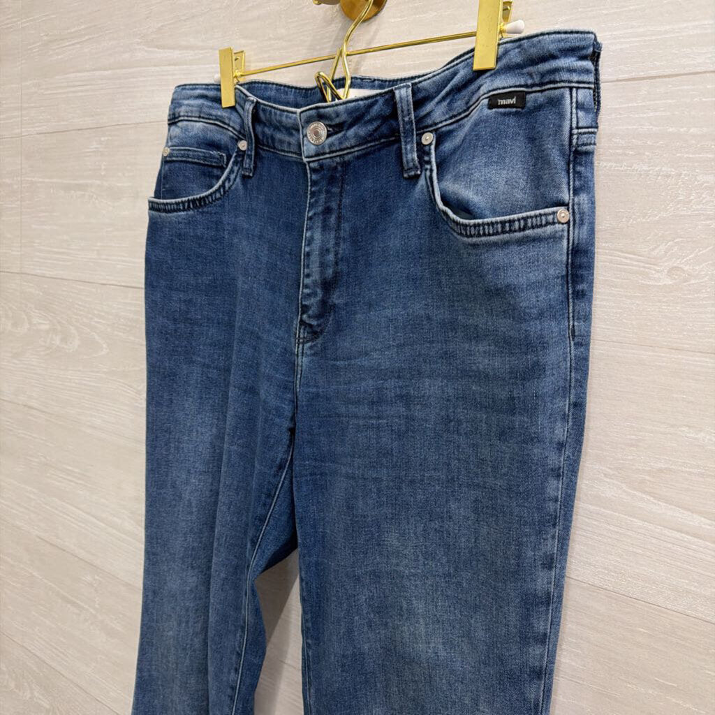 Mavi MEdium Wash Sydney High Rise Flare Jeans 31