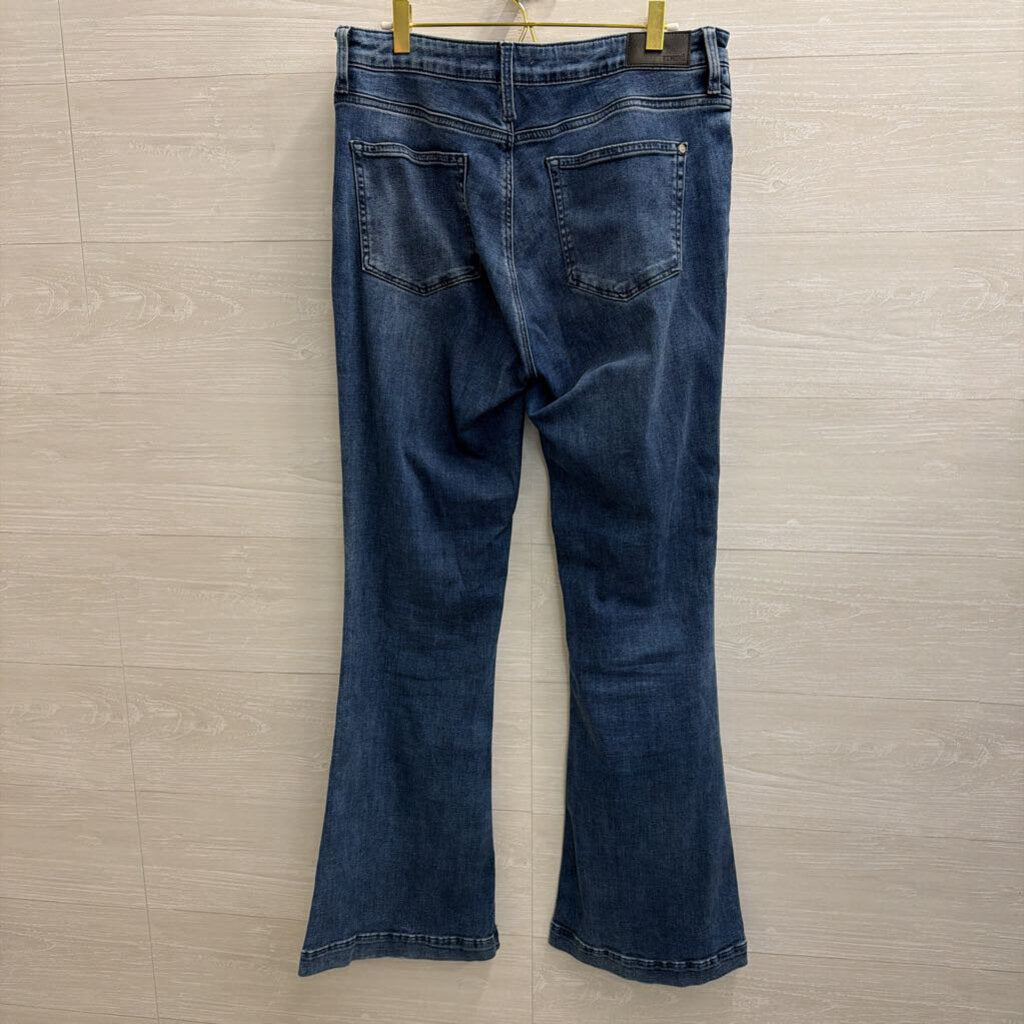 Mavi MEdium Wash Sydney High Rise Flare Jeans 31