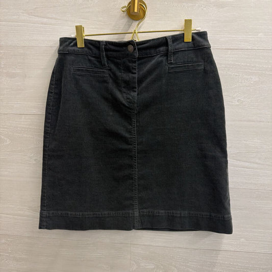 Talbots Grey Corduroy Skirt 2 Petite