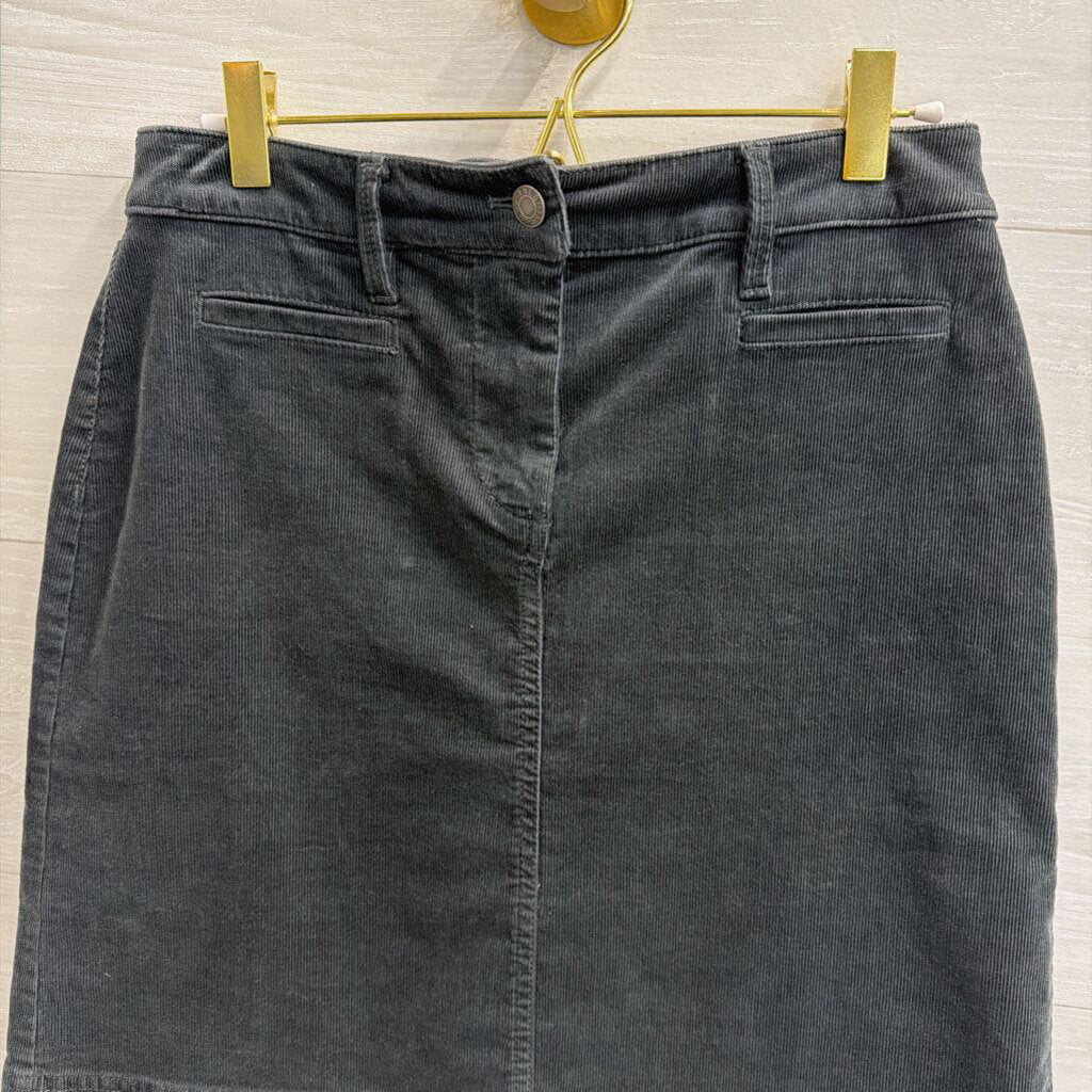 Talbots Grey Corduroy Skirt 2 Petite