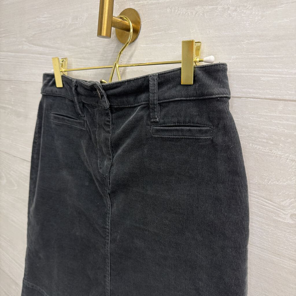 Talbots Grey Corduroy Skirt 2 Petite