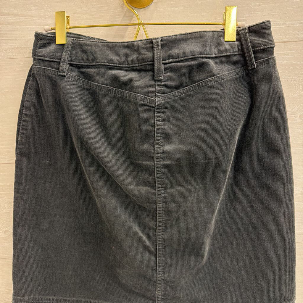 Talbots Grey Corduroy Skirt 2 Petite