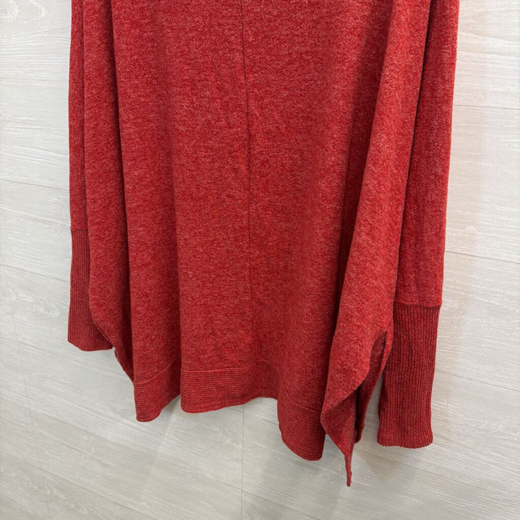 Zenana Red Turtleneck Sweater Top 1X
