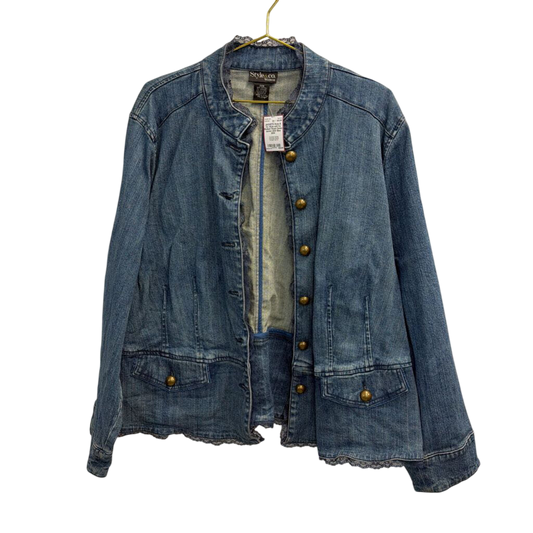 Style and Co Medium Wash Denim Jacket 20W