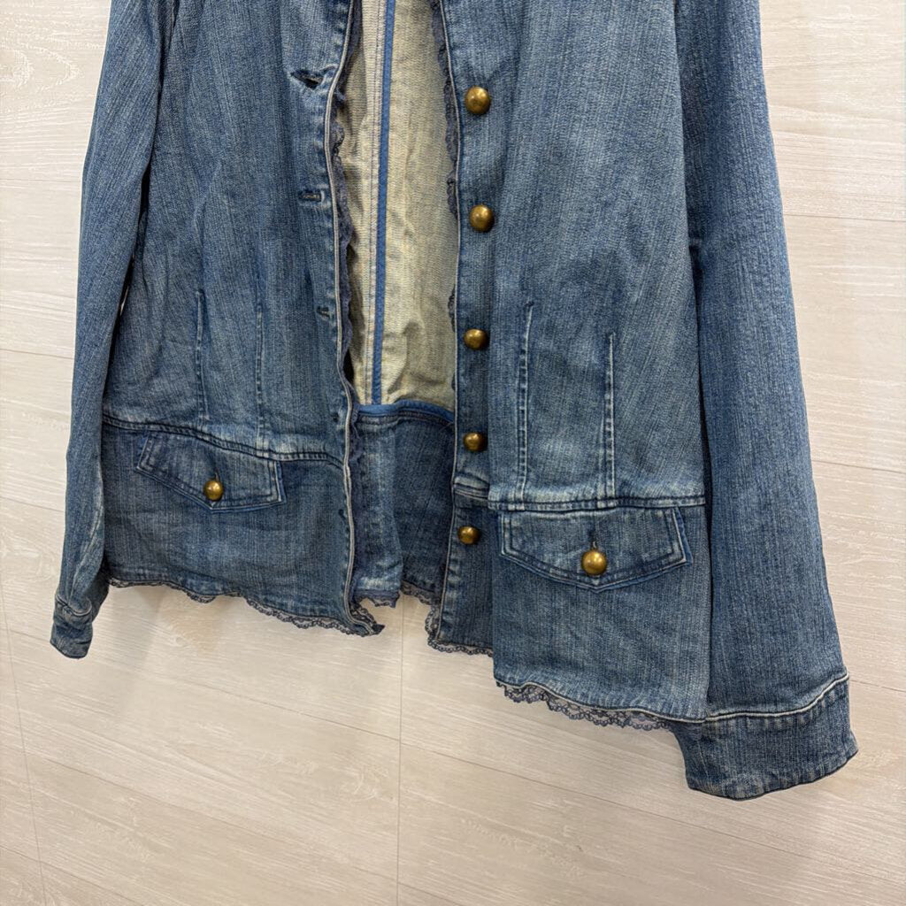 Style and Co Medium Wash Denim Jacket 20W