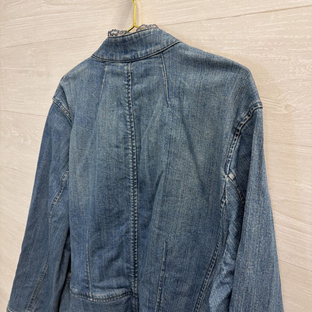 Style and Co Medium Wash Denim Jacket 20W