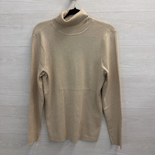 Chico's Brown Ribbed Knit Turtleneck Top 2