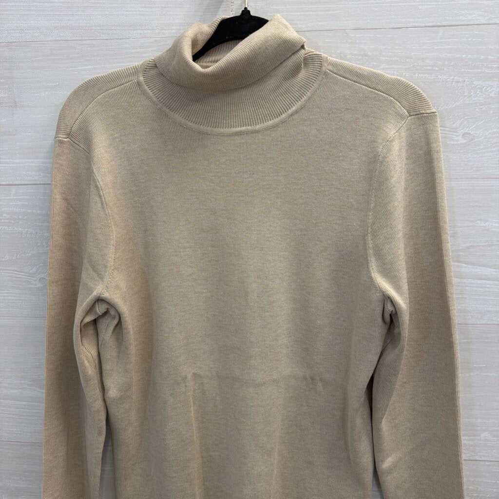 Chico's Brown Ribbed Knit Turtleneck Top 2
