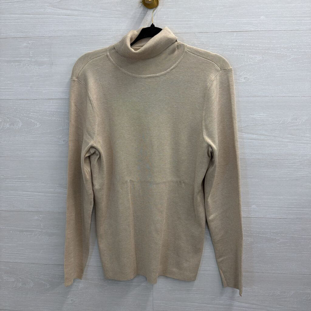 Chico's Brown Ribbed Knit Turtleneck Top 2