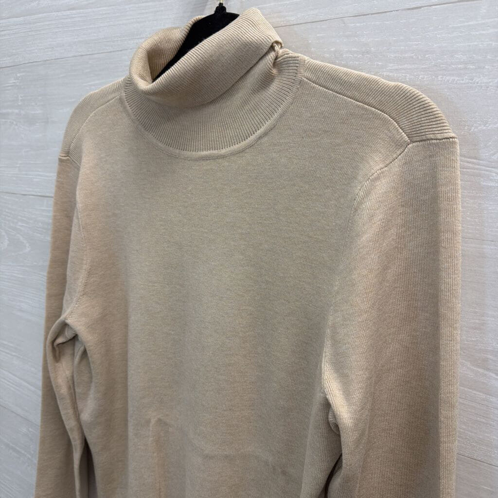 Chico's Brown Ribbed Knit Turtleneck Top 2