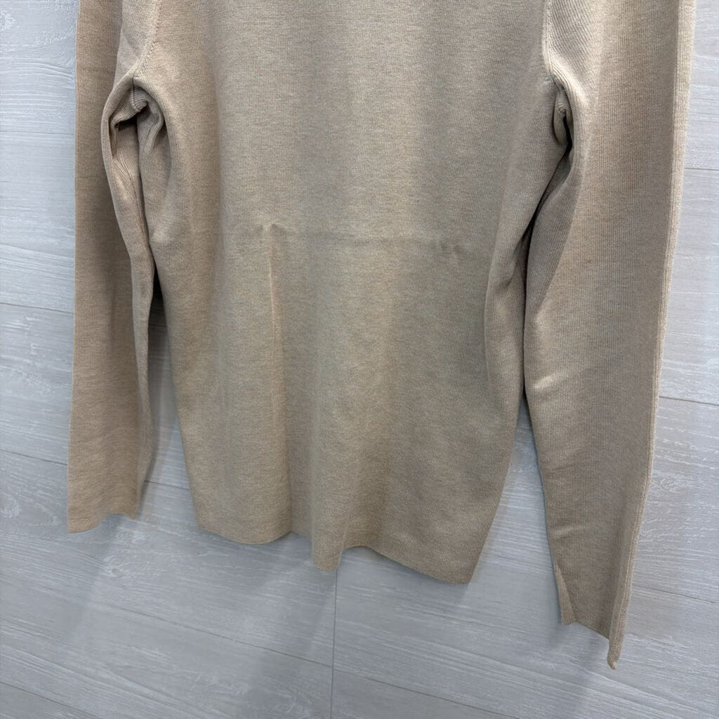 Chico's Brown Ribbed Knit Turtleneck Top 2