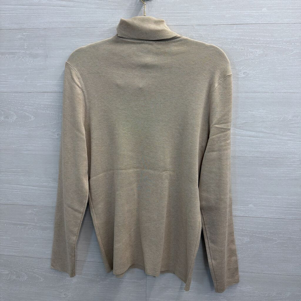 Chico's Brown Ribbed Knit Turtleneck Top 2