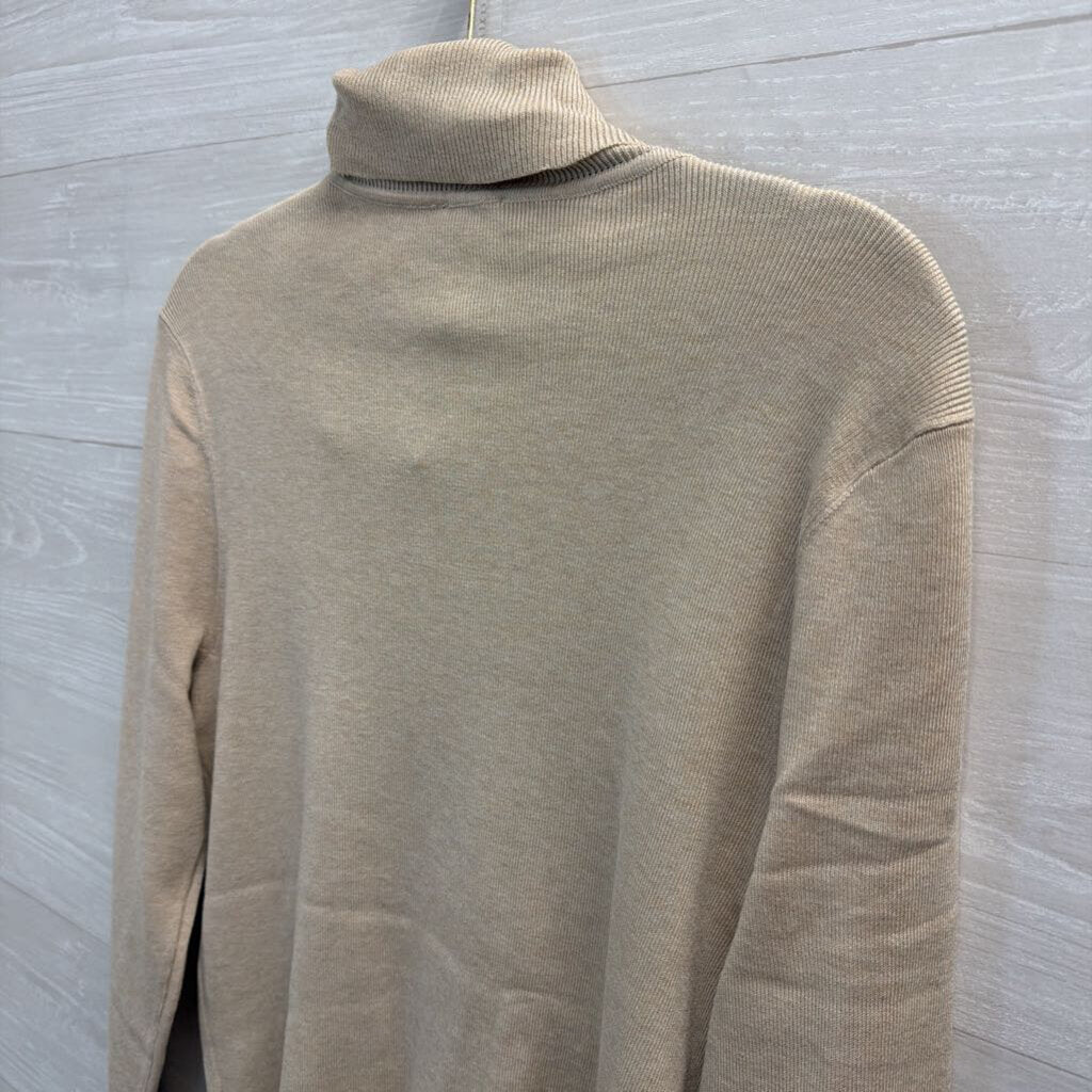 Chico's Brown Ribbed Knit Turtleneck Top 2