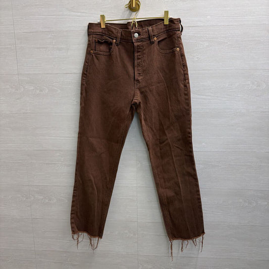 Gap Brown Denim Cheeky Straight High Rise Jeans 29