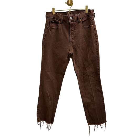 Gap Brown Denim Cheeky Straight High Rise Jeans 29