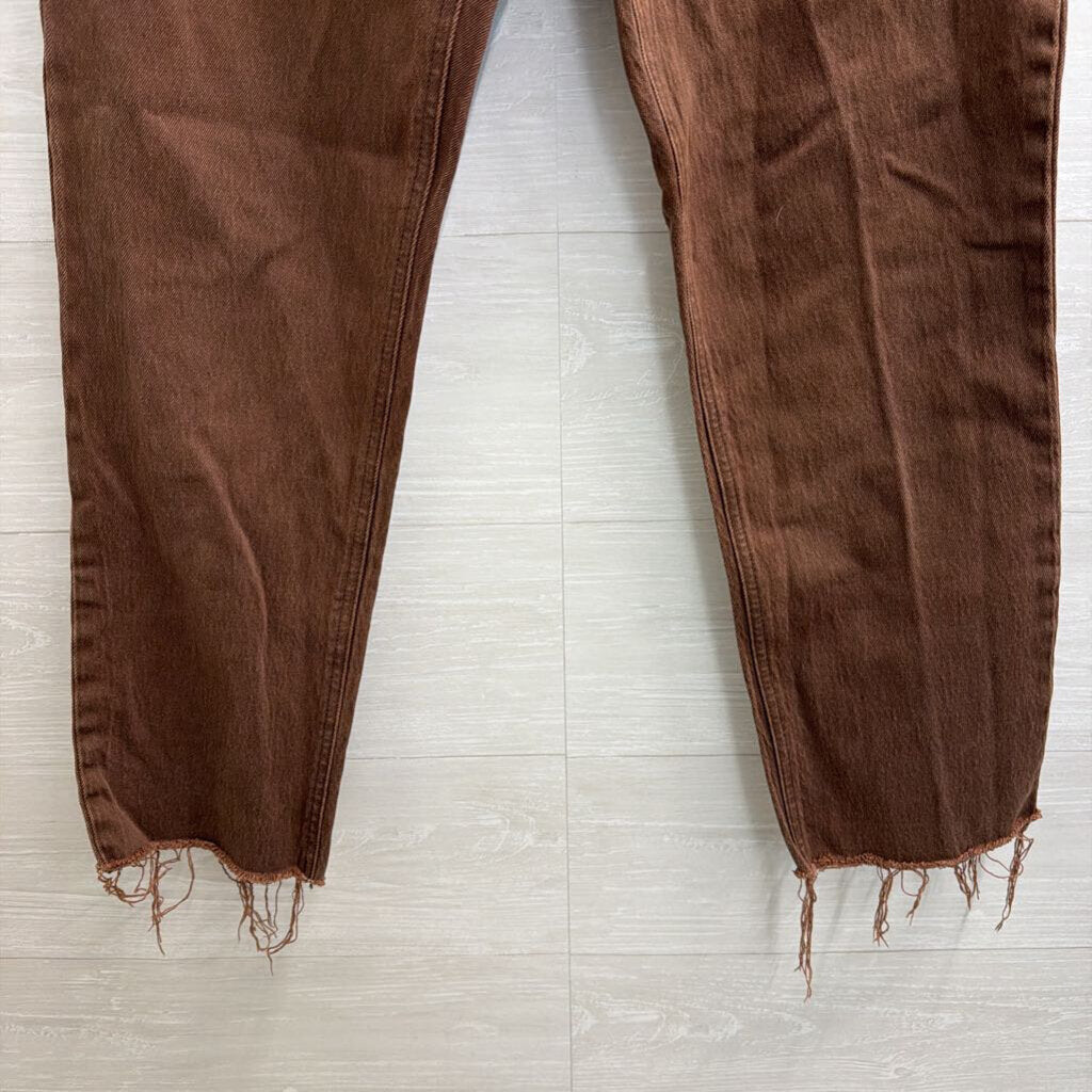 Gap Brown Denim Cheeky Straight High Rise Jeans 29