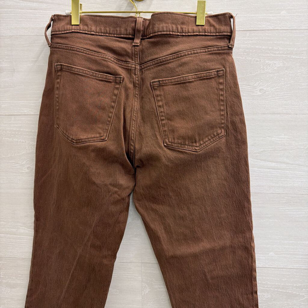 Gap Brown Denim Cheeky Straight High Rise Jeans 29