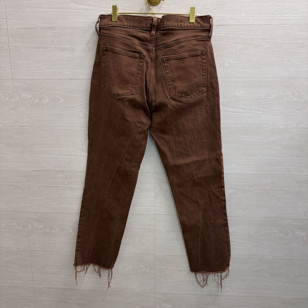 Gap Brown Denim Cheeky Straight High Rise Jeans 29