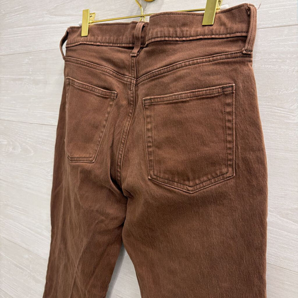 Gap Brown Denim Cheeky Straight High Rise Jeans 29