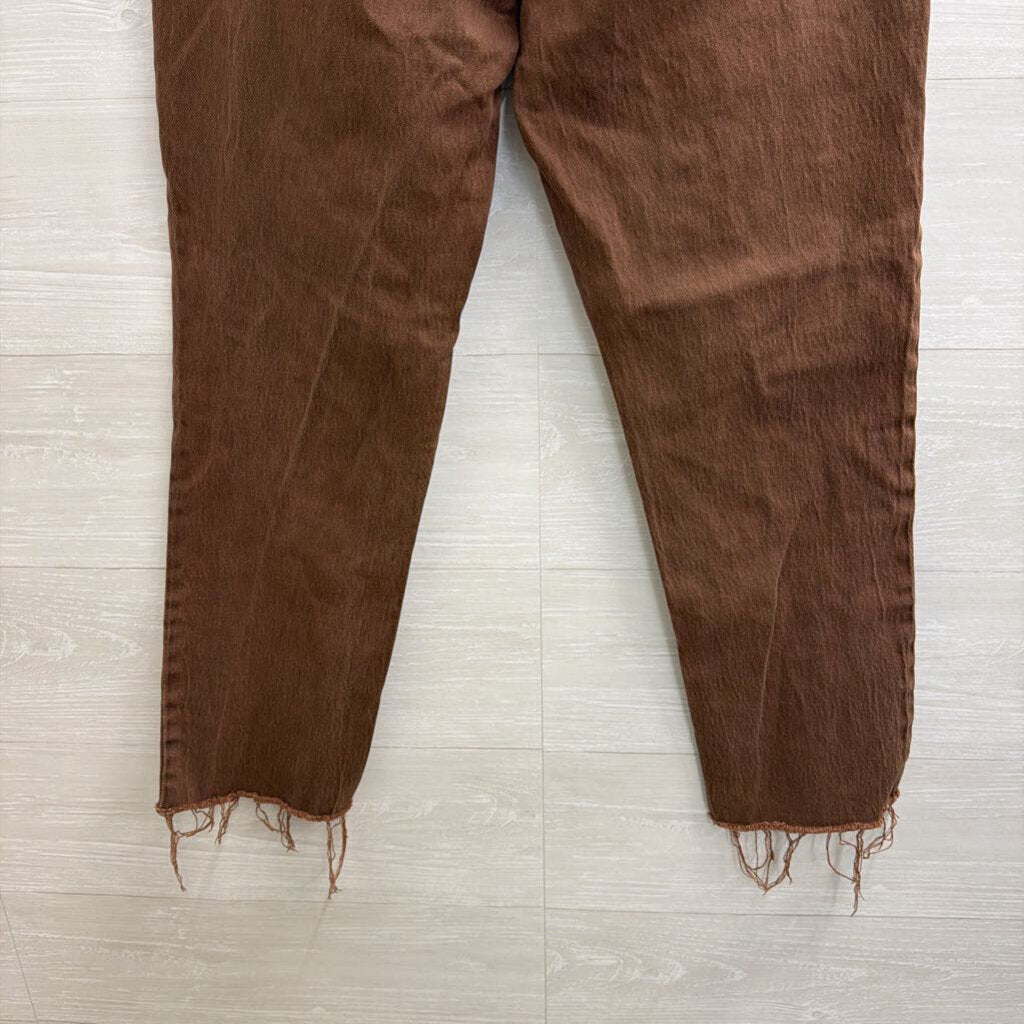 Gap Brown Denim Cheeky Straight High Rise Jeans 29