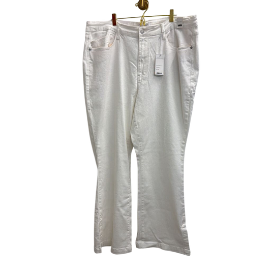 Judy Blue White Denim Slim Boot Jeans 22W