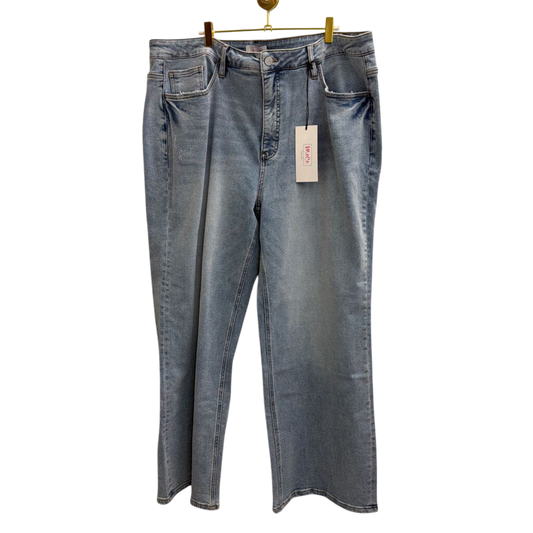 MoCo Light Wash Wide Leg Jeans 22W