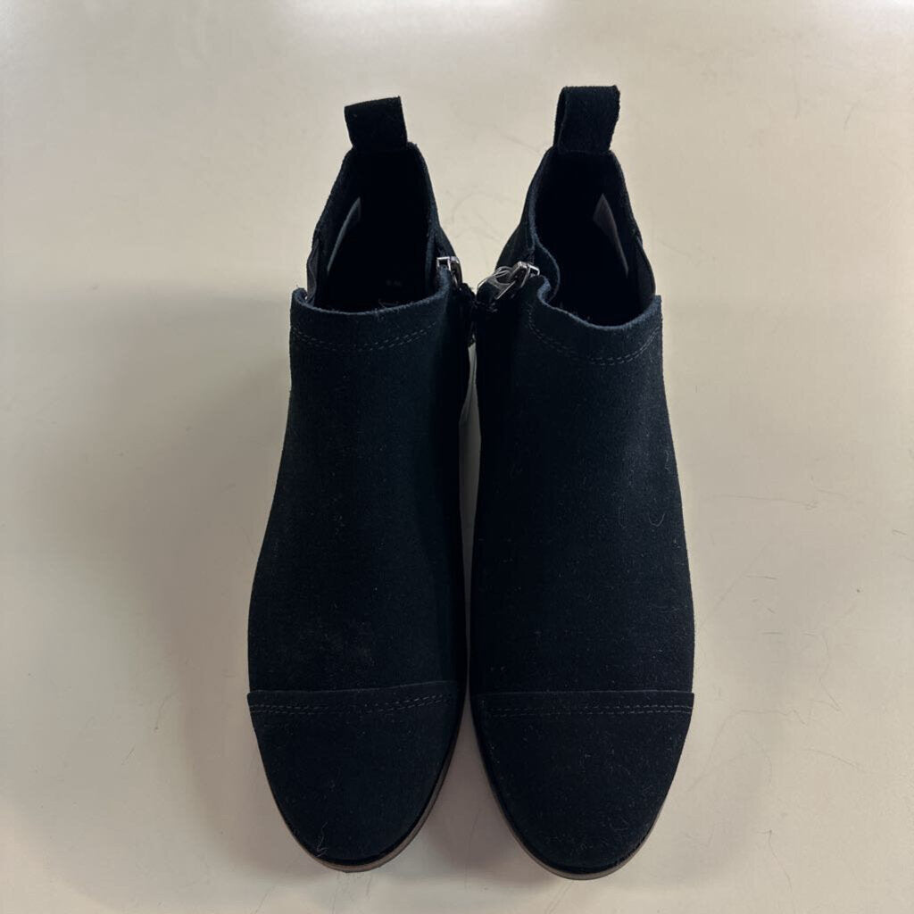 Toms Black Suede Reece Booties 8