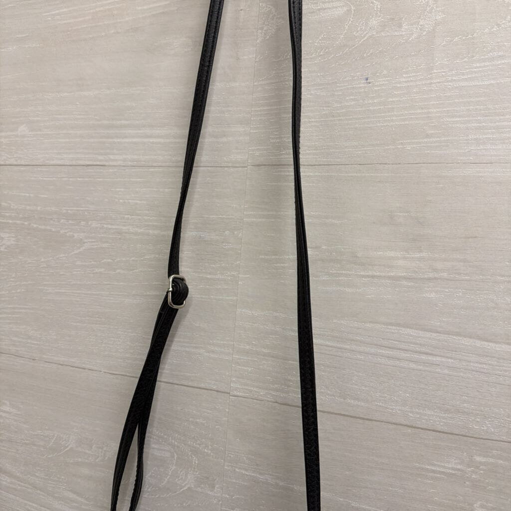 Black/ White Gingham Crossbody Purse