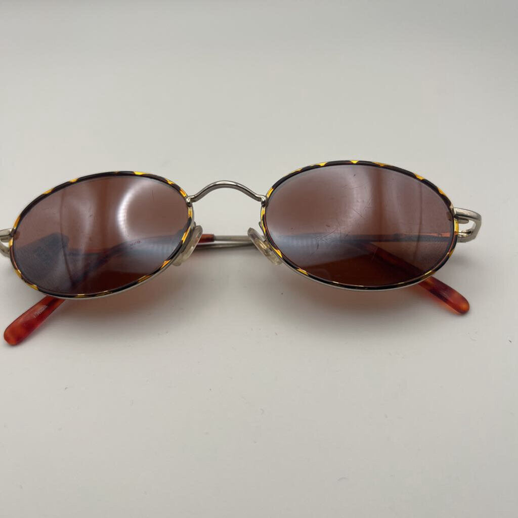 Brown Oval Sunglasses