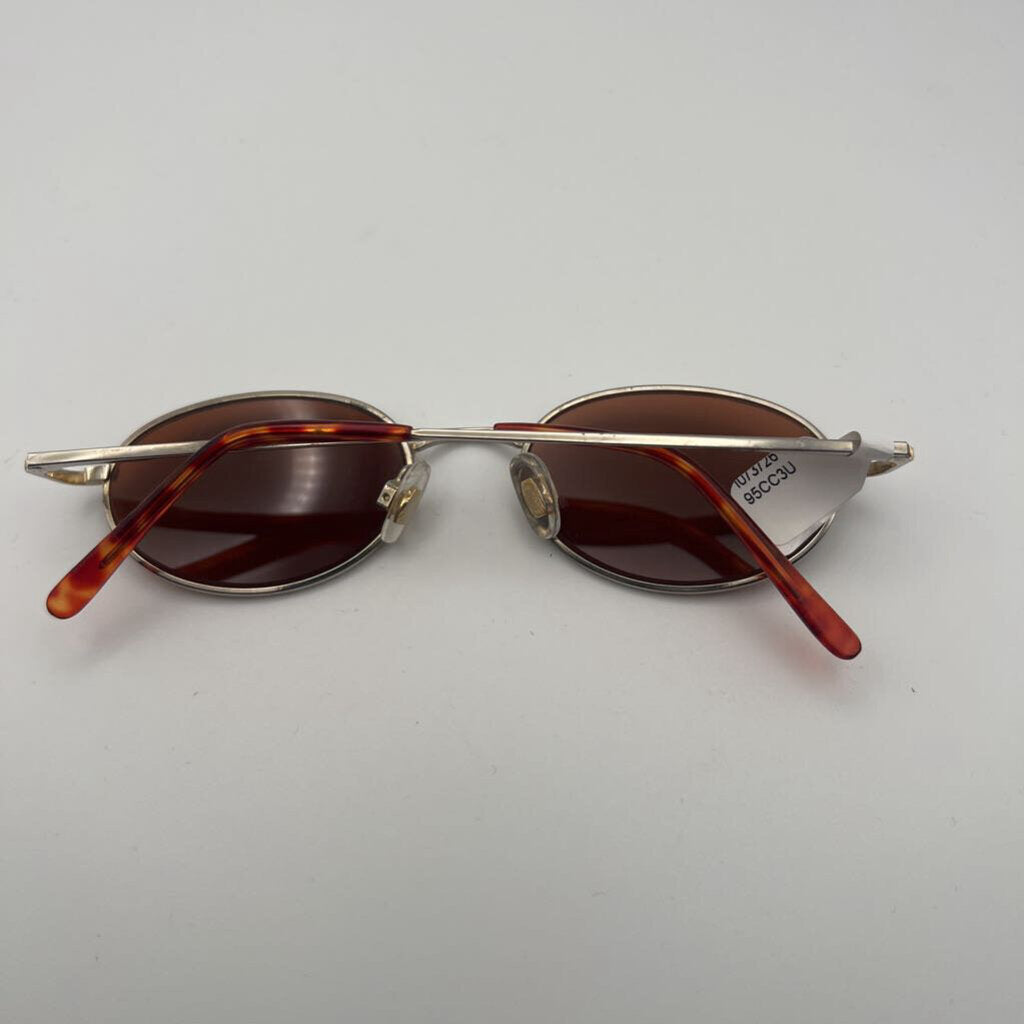 Brown Oval Sunglasses